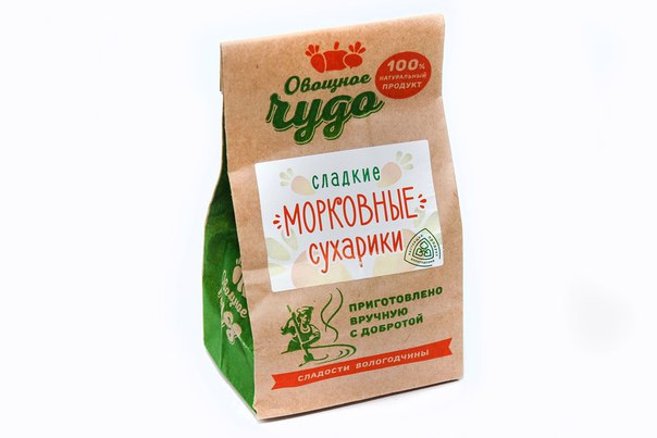 картинка Сладкие морковные сухарики от от Вологодский молочный дом